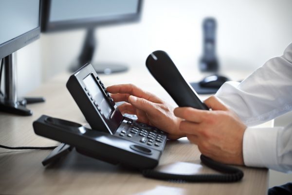 Business using Giganet hosted telephony and handset