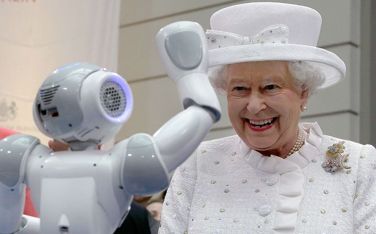 How Queen Elizabeth ll has embraced technology - meeting a robot