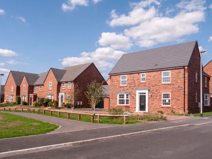 New build properties benefiting from gigabit full fibre broadband connectivity.